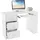 ML-Design Schreibtisch Weiß, 49x75x110 cm, Arbeitszimmer, Schreibtische, Bürotische