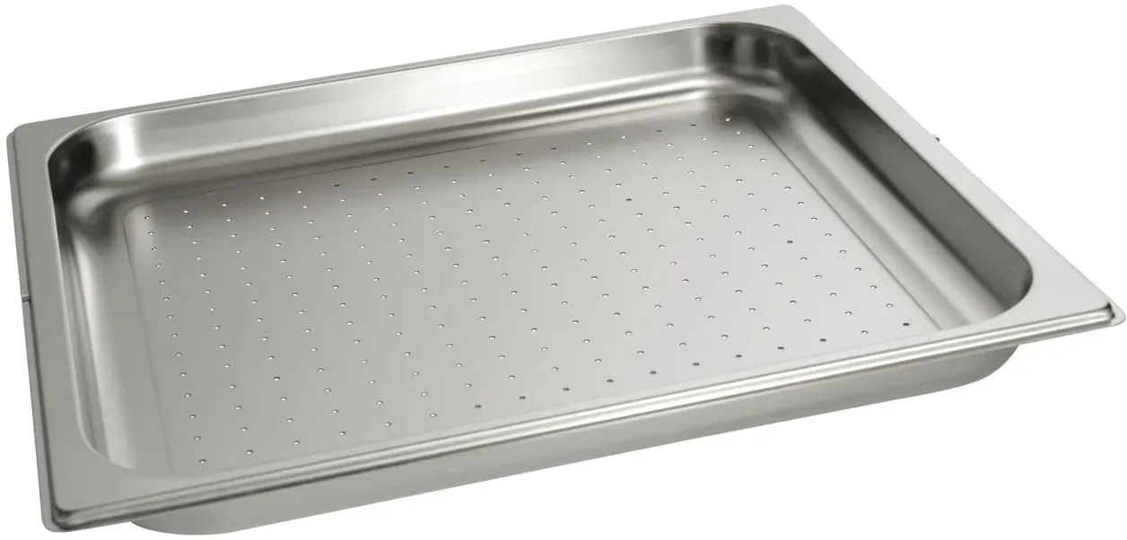 DGGL 12 Dampfgarbehälter gelocht zum Blanchieren/Garen 3,3l bis 5,4l 44,8x38,6x4cm Edelstahl