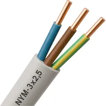 KABELTRONIK NYM-J 3x2,5 RG50 Mantelleitung NYM-J 3G 2.5mm2 Grau 50m