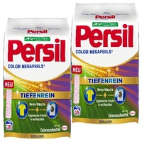 Persil Color Megaperls 32 WL (2 x 16 Waschladungen), Colorwaschmittel mit Tiefenrein Technologie, Waschmittel für reine Wäsche & hygienische Frische für die Maschine, 20 °C bis 60 °C