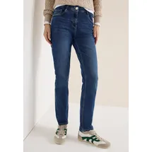 Cecil Slim-fit-Jeans Style Vicky mit Stretch blau 36