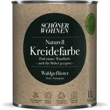 Schöner Wohnen Farbe Naturell Kreidefarbe 'Waldgeflüster' dunkelgrün matt 1 l