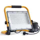 OUSIDE 150W LED Baustrahler mit Stativ und 4M Kabel,IP66 Wasserdichter Arbeitsscheinwerfer mit Schuko-Stecker und Schalter für Wohnungsrenovierung,Werkstatt,Baustelle, 6500K,15000 Lumen