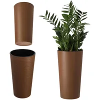 Kadax Blumentopf mit Einlage, Pflanzkübel, aus Kunststoff, 30 cm,