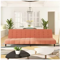 LuxusKollektion Schlafsofa Schlafsofa Klappbar 2 Sitzer 200 x 84,5 x 69 cm-Ohne Armlehnen Rosa rosa
