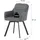 xonox.home Stuhl Sophie Chenille-Optik anthrazit 2er Set