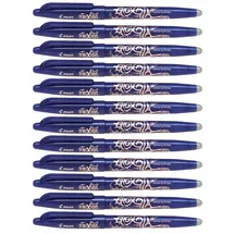 Pilot Pen Pilot FriXion Ball Verschlossener Gelschreiber Medium blau 12 Stück)