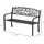 Outsunny Gartenbank 126 x 60 x 85 cm schwarz