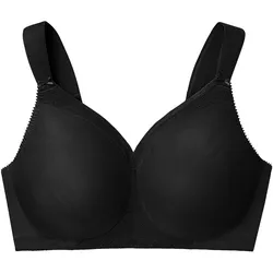 GLAMORISE Nahtlos stützender MagicLift-T-Shirt-BH - Schwarz Unterwäsche   Damen 