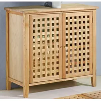 Metra Waschbeckenunterschrank, Waschbeckenschrank aus Walnussholz, Schrank