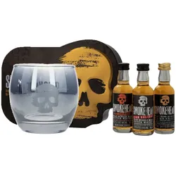 Smokehead Tripack - Gift Tin + 1x Tumbler - Single Malt Scotch Whisky