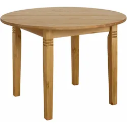 Esstisch HOME AFFAIRE "Danuta", beige (natur, geölt), B:90cm H:75cm T:90cm, Tische, aus massiver Kiefer, runde Ausführung