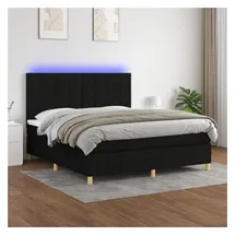 vidaXL Boxspringbett 180 x 200 cm Schwarz