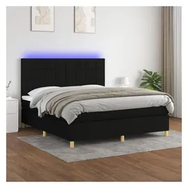 vidaXL Boxspringbett 180 x 200 cm Schwarz