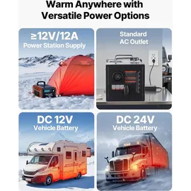 Vevor Diesel-Luftheizung 12/24 V 8 kW tragbar DDKCYJRQ25N16A38N001V2