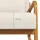 Homcom Schaukelsessel gepolstert Polyester 92 x 81,5 x 64,5 cm Creme mit Kissen