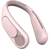 Dnenellr Nackenventilator, Hals Ventilator mit 6000mAh, Bladeless Ventilator 360°Cooling Luftstrom und 3-Speed Tragbare Hände frei für Männer Frauen Kinder