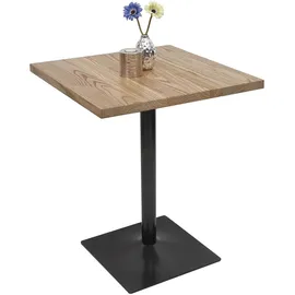 chefgastro Bistrotisch 75 x 70 x 70 cm Hellbraun