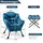 Costway Relaxsessel Polyester 150 x 93 x 80 cm Blau mit Hocker