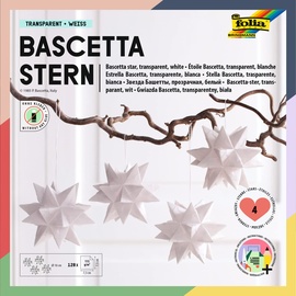 folia Faltblätter Bascetta-Stern Mini weiß 128 Blatt