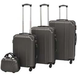 Vierteiliges Hartschalen-Trolley-Set Anthrazit