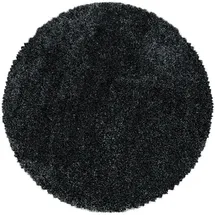 Ayyildiz Teppiche Fluffy 3500 Hochflorteppich Ø 120 cm anthrazit