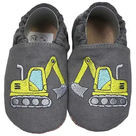 HOBEA-Germany Kinderschuhe RecyStep Bagger grau 20/21 (12 - 18 Monate) Gripwalksohle