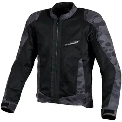 Macna Velocity Motorrad Textiljacke, schwarz-mehrfarbig, Größe S für Männer