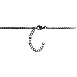 Adelia's Erbskette Unisex Edelstahl schwarz 60 cm