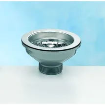 PYRAMIS Siebkorbventil 92mm Ohne Überlauf Edelstahl / Kunststoff - Pyramis