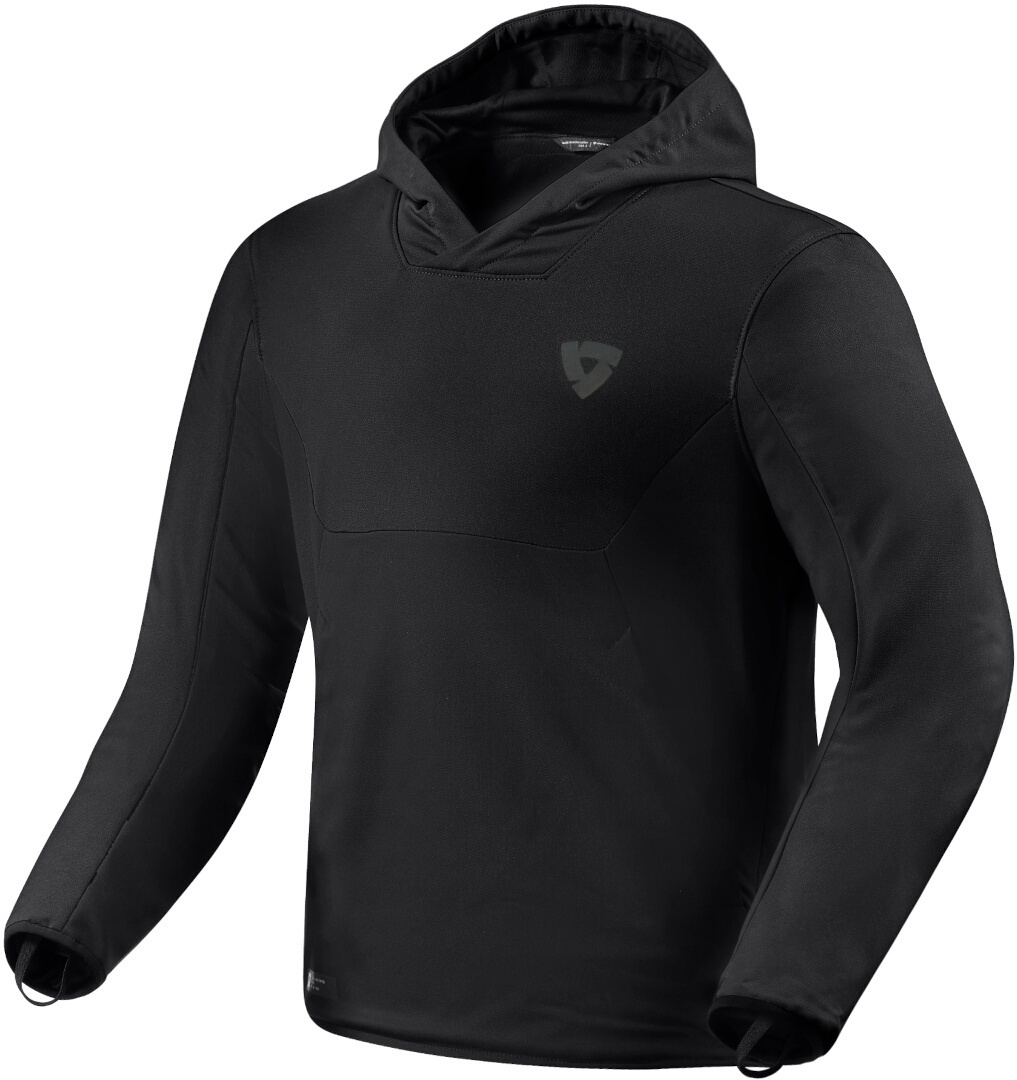 Revit Andon Motorrad Hoodie, schwarz, Größe S für Männer