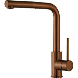 Küchenarmatur WELLTIME "Silbergras", rosa (kupfer), B:4,4cm H:33cm T:23,5cm, Edelstahl, Armaturen, in verschiedenen Farben