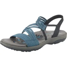 SKECHERS Damen Reggae Slim Skech Appeal Sandalen, Navy Gore, 39 EU