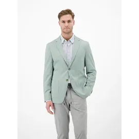 Lerros Jerseysakko LERROS "Leichter Jersey-Blazer mit bedrucktem Futter", Herren, Gr. 52, grün (tinted grau), 82% Polyester, 11% Viskose, 7% Elasthan, Sakkos, Jersey mit Stretchanteil, bedrucktes Innenfutter, 2-Knopf-Design