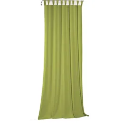 Vorhang WIRTH "Newbury", grün, B:130cm H:385cm, Baumwolle, Polyester, Gardinen, nach Maß