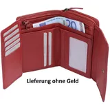 LEMONDO Reißverschlussdamenbörse Portemonnaie rot