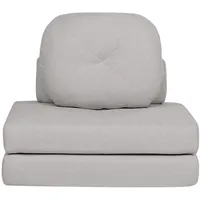 Beliani 1-Sitzer, Grau, Textil, 81x54x91 cm, Wohnzimmer, Sofas - Couches, Schlafsofas