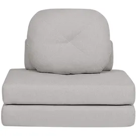 Beliani 1-Sitzer, Grau, Textil, 81x54x91 cm, Wohnzimmer, Sofas - Couches, Schlafsofas