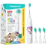 happybrush ECO VIBE KIDS Agnes + 3 Refills, Elektrische Zahnbürste - weiß