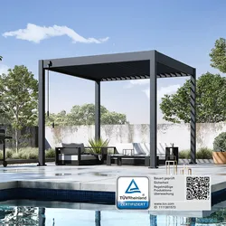 Weide Classic Pergola Aluminium freistehend Lamellendach Anthrazit 3 x 3 m
