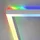 Briloner Leuchten - Deckenlampe RGB, Backlight Deckenleuchte LED, Dimmbar, Farbtemperatur einstellbar, LED Frame RGB, Fernbedienung, Aluminiumfarbig, 3753-019