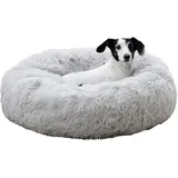 Kerbl Kuschelbett Fluffy Ø 76 cm hellgrau