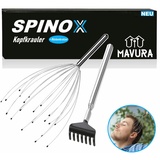 SPINOX Kopfmassagegerät Kopfkrauler Spinne Kopfmassage, Kopf Massage Kopfkralle Krauler, Gratis Rückenkratzer [2teilig] [DAS ORIGINAL]