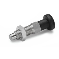 Ganter norm Ganter Normelemente GN 717-4-M8X1-BK-NI Edelstahl-Rastbolzen, silber, 2
