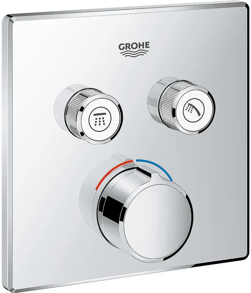 Unterputz-Mischer Grohe SmartControl, mit 2 Absperrventilen (Ausführung: chrom mit 2 Absperrventilen)