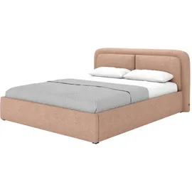 FEDVE Polsterbett, Braun, Textil, 140x200 cm, Schlafzimmer, Betten, Polsterbetten