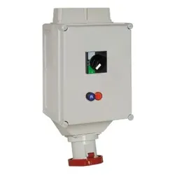 Schneider Electric 82494 Wandsteckdose verrieg. m. LS-Schalter, 125A, 3p+E, 380-415V AC, IP65