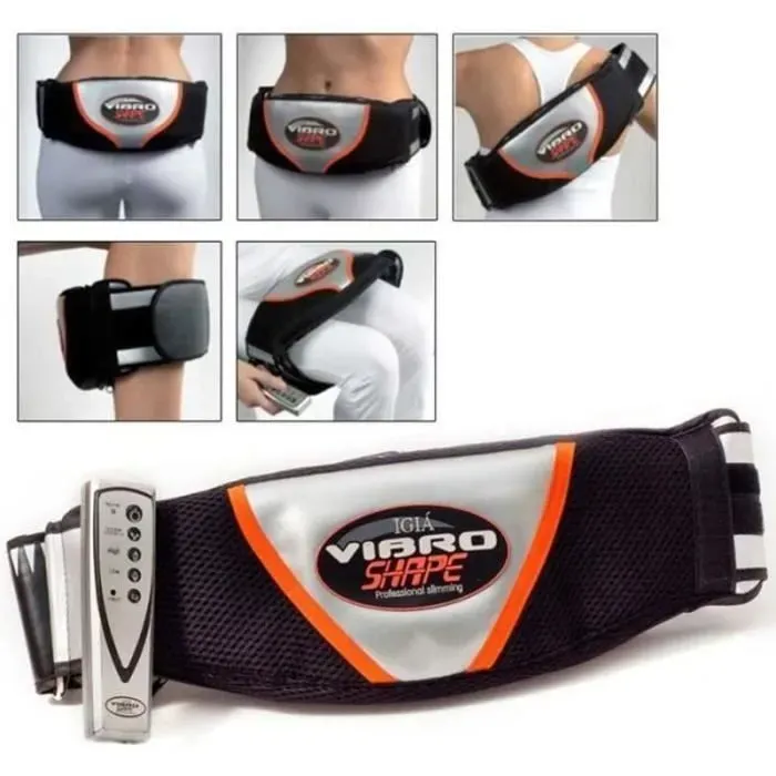 CEINTURE D'ELECTROSTIMULATION Ceinture Amincissante Vibrante Chauffante Professionnelle Vibro Shape