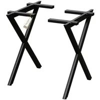 holz4home Tischgestell 1 Paar 2 Teile Schwarz