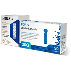 Fora 6 Glukoseteststreifen + Lanzetten 30G (Kombi-produkt) - The Tester 1 St